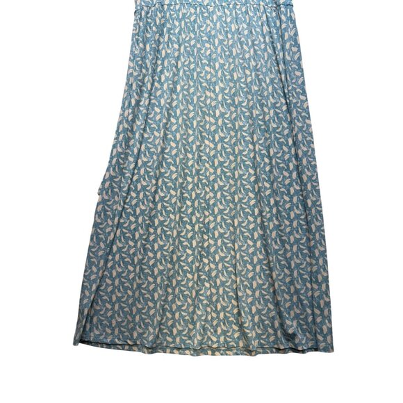 Gilli Blue Adana Faux Wrap Maxi Dress 3X Blue White Strappy Spandex Blend - Picture 8 of 12